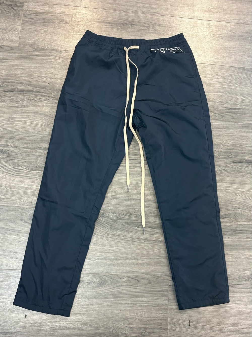 MMM Men's Navy Drawstring Casual Pants